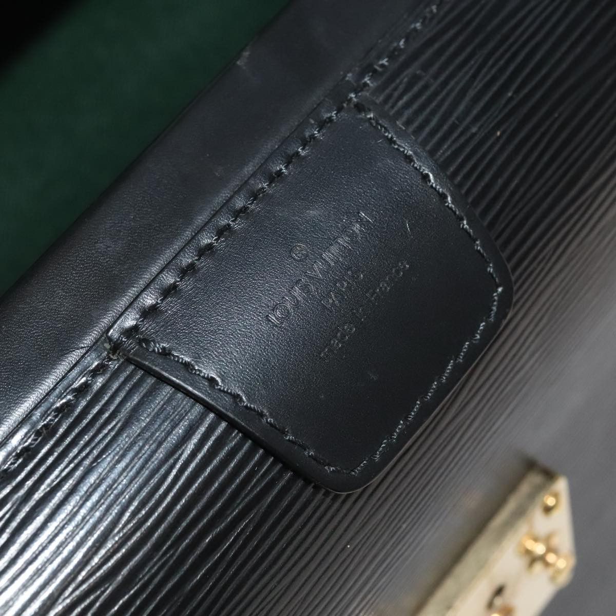 Louis Vuitton Serviette Black Leather Briefcase Bag (Pre-Owned) Size ONE SIZE - 10 Thumbnail