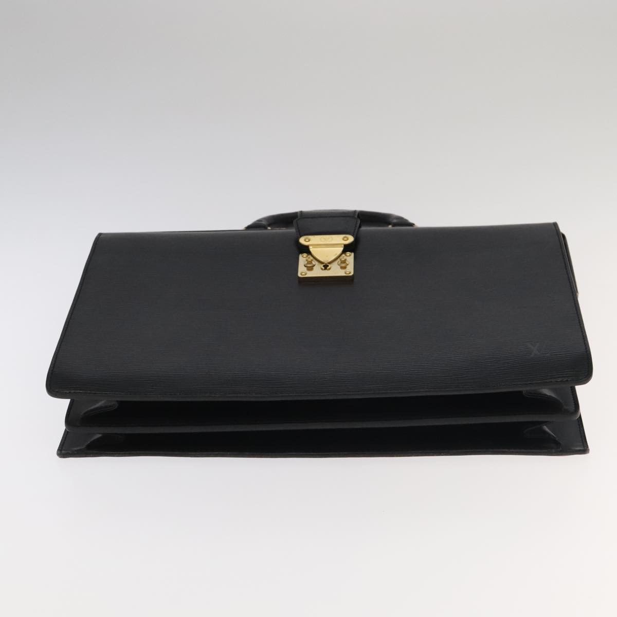 Louis Vuitton Serviette Black Leather Briefcase Bag (Pre-Owned) Size ONE SIZE - 5 Thumbnail