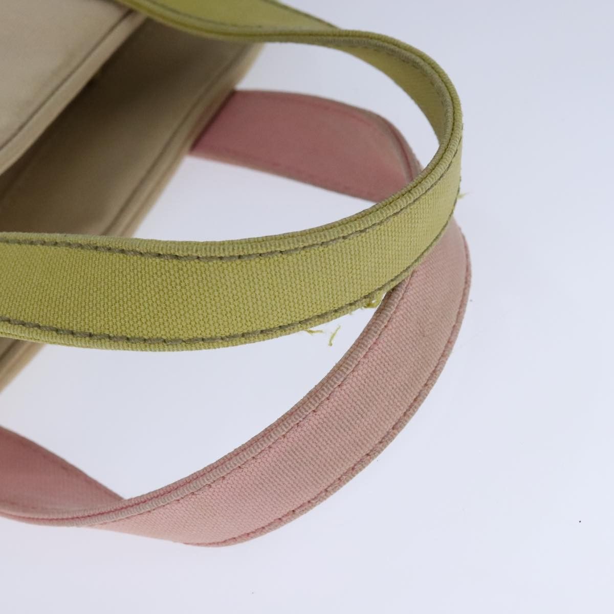 Chanel Coco Mark Beige Canvas Handbag (Pre-Owned) Size ONE SIZE - 4 Thumbnail
