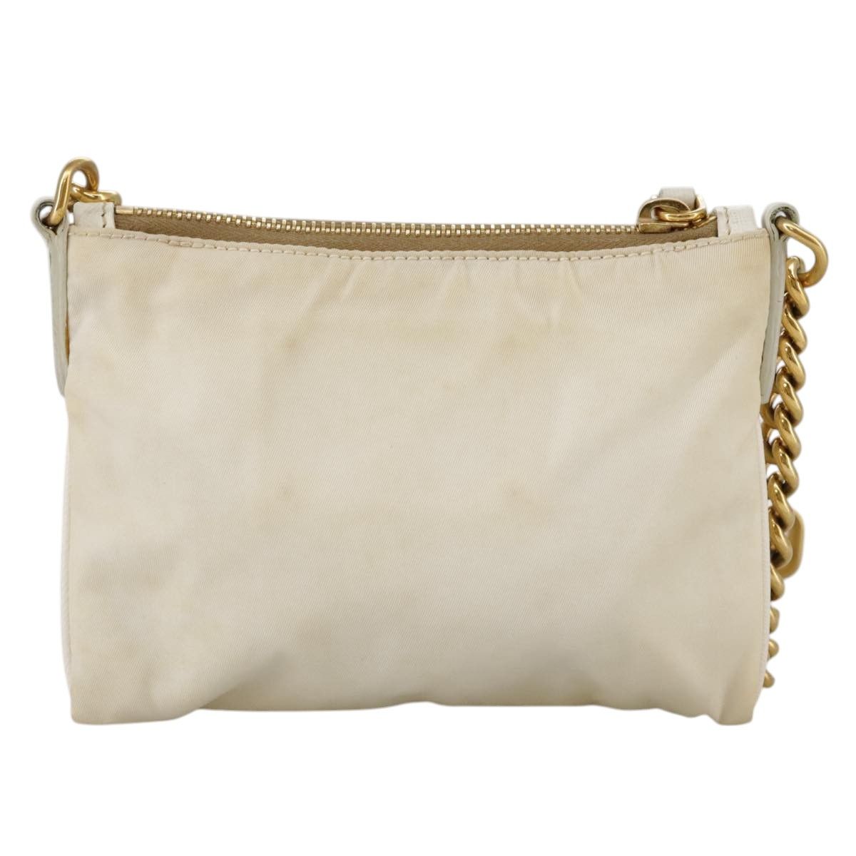 Prada Tessuto White Synthetic Shoulder Bag (Pre-Owned) Size ONE SIZE - 2 Thumbnail