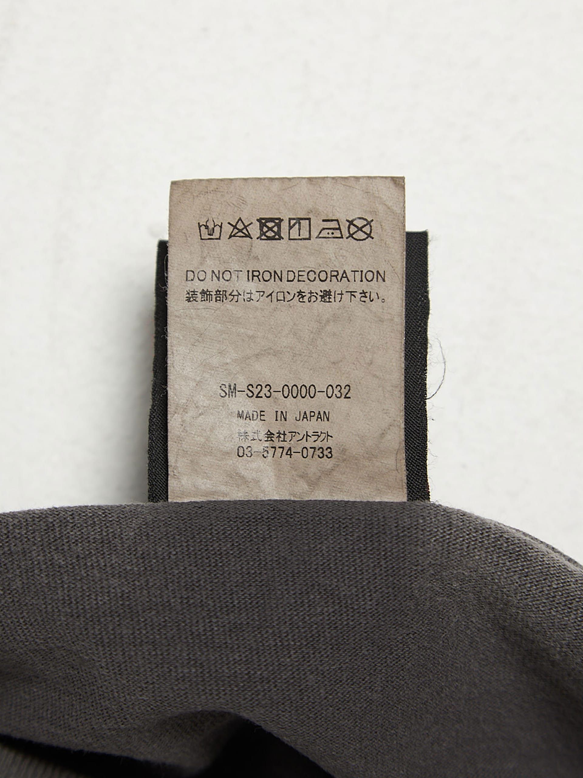 Saint Michael Black Washed Shivering Logo Printed Cotton Longsleeve Size US XL / EU 56 / 4 - 6 Thumbnail