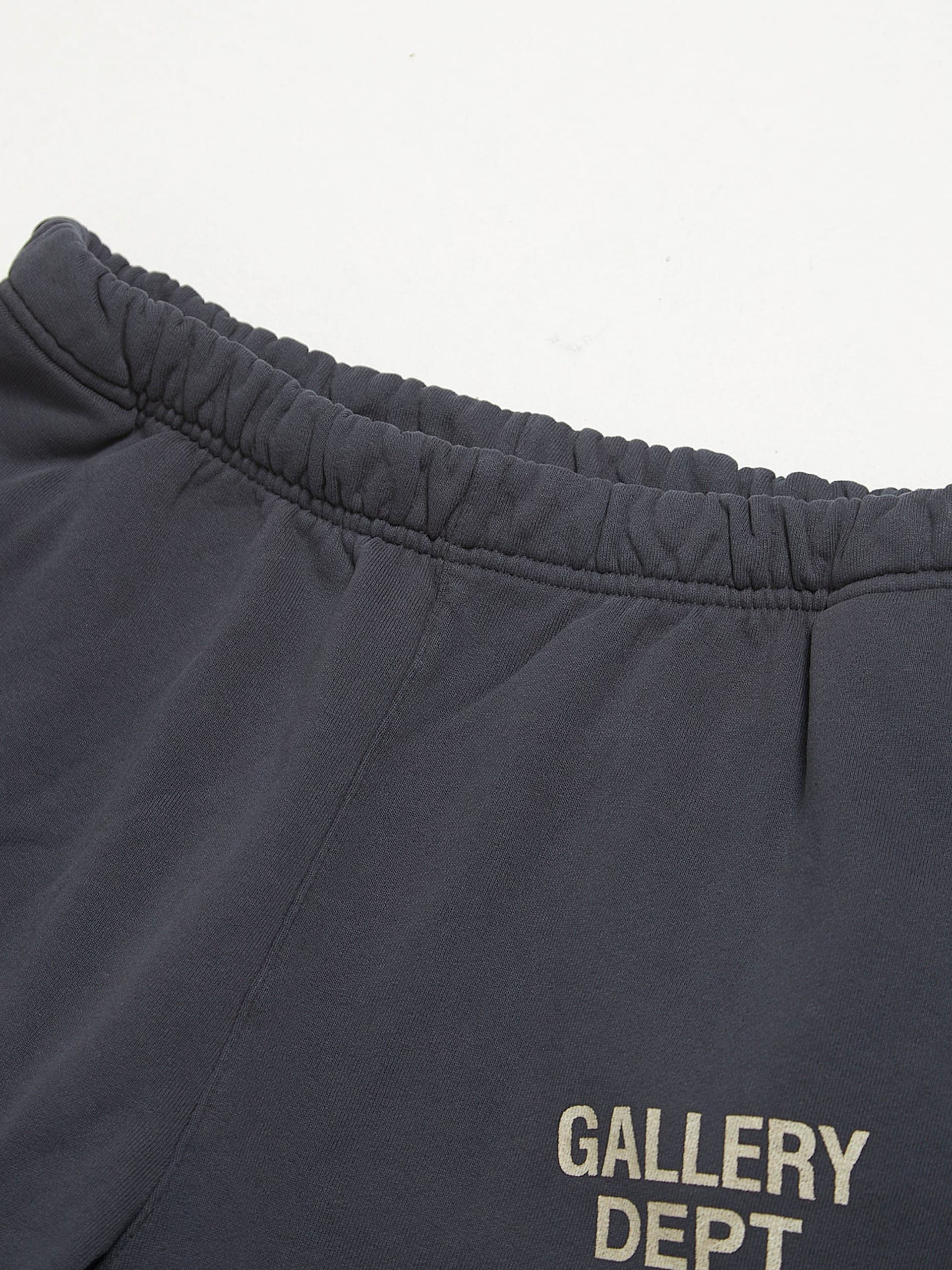 Gallery Dept. Navy Logo Printed Cotton Sweatpants Size US 36 / EU 52 - 3 Thumbnail