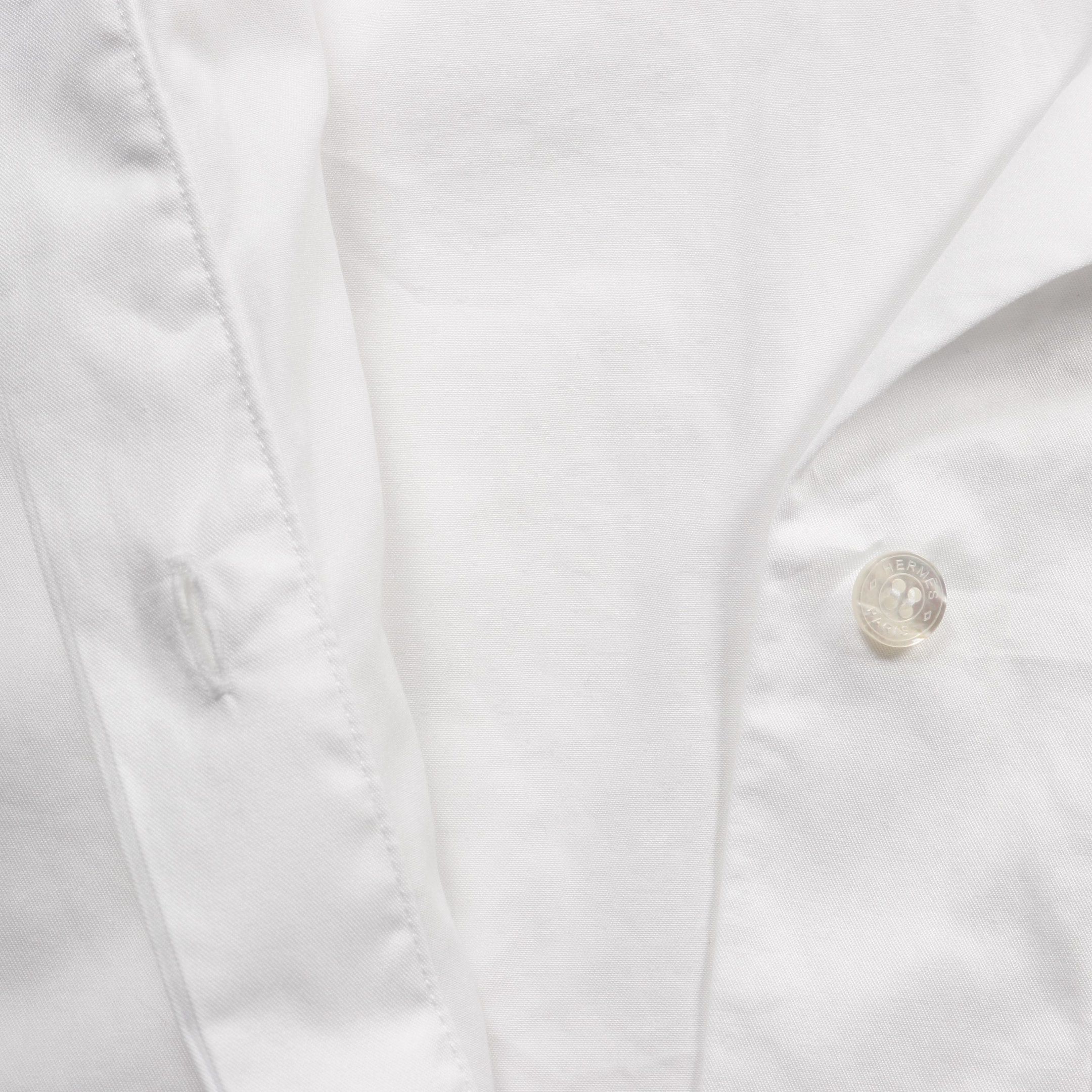Hermes Hermes Caleche Embroidery Shirt Cotton White Size ONE SIZE - 10 Thumbnail