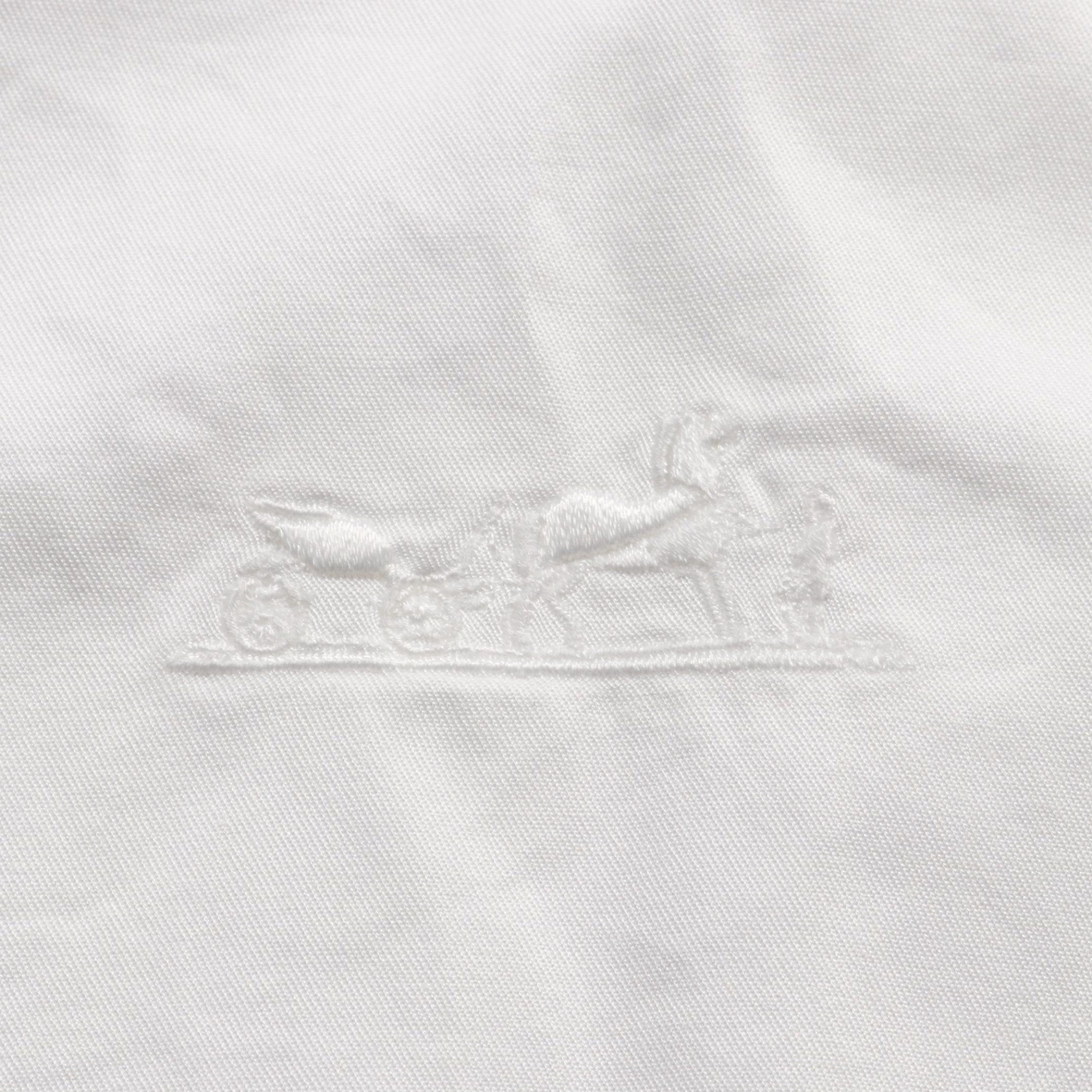 Hermes Hermes Caleche Embroidery Shirt Cotton White Size ONE SIZE - 8 Thumbnail