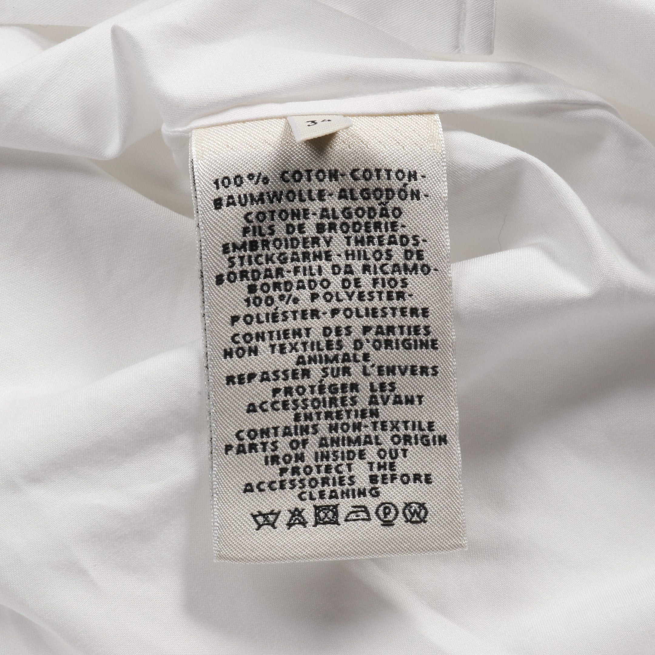 Hermes Hermes Caleche Embroidery Shirt Cotton White Size ONE SIZE - 5 Thumbnail