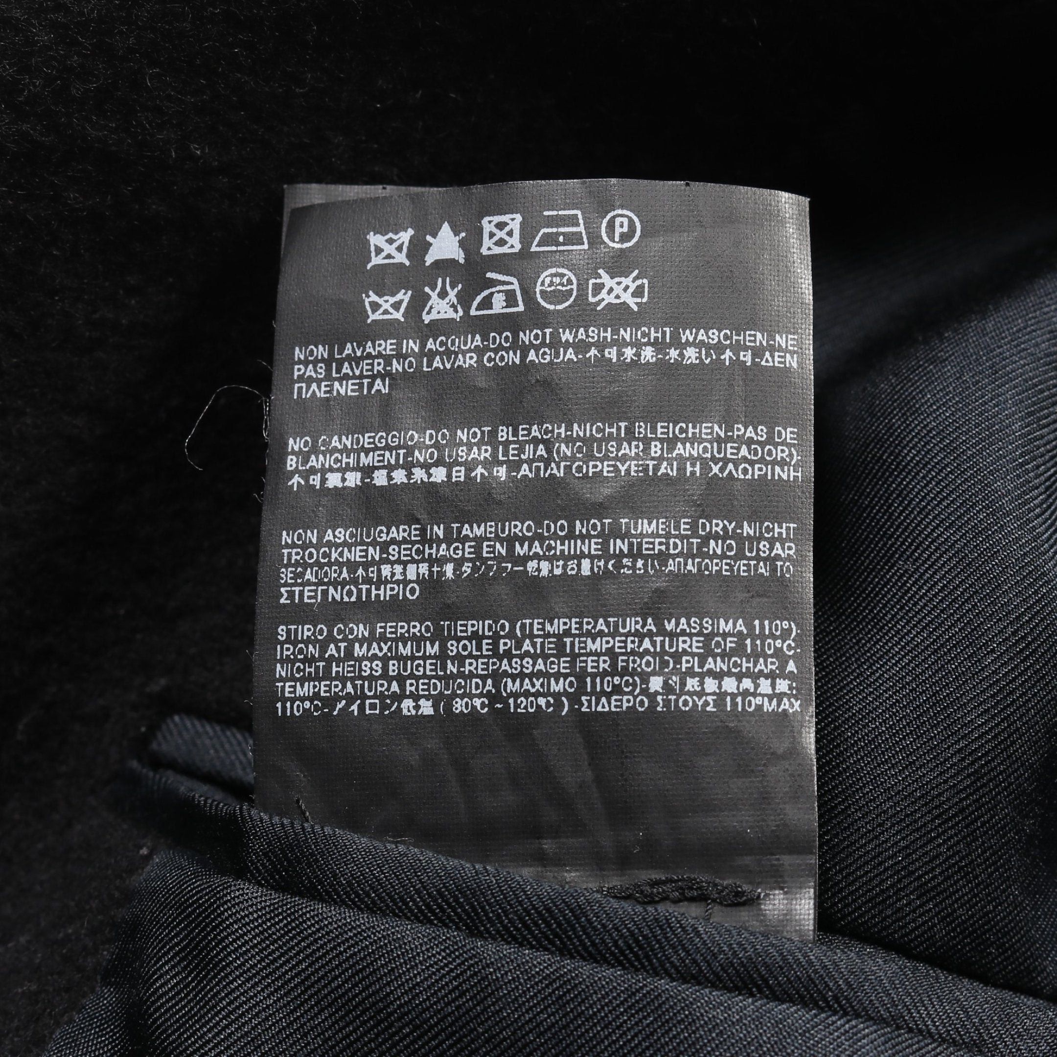 Yves Saint Laurent Yves Saint Laurent Chester Coat Wool Angola Fiber Black Size ONE SIZE - 7 Thumbnail