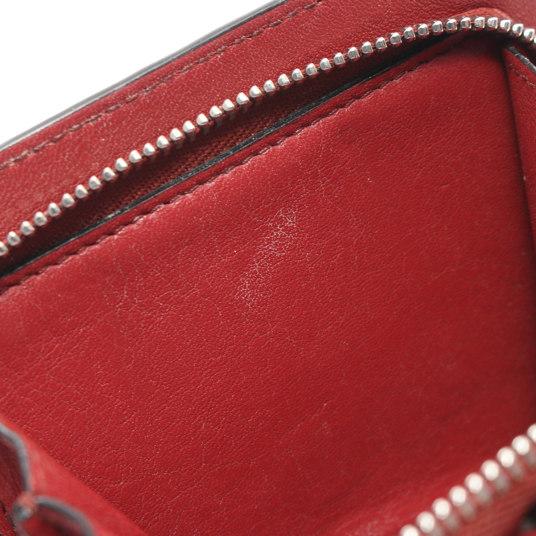 Loewe Loewe Compact Zip Wallet Bi-Fold Leather Light Brown Red Size ONE SIZE - 8 Thumbnail