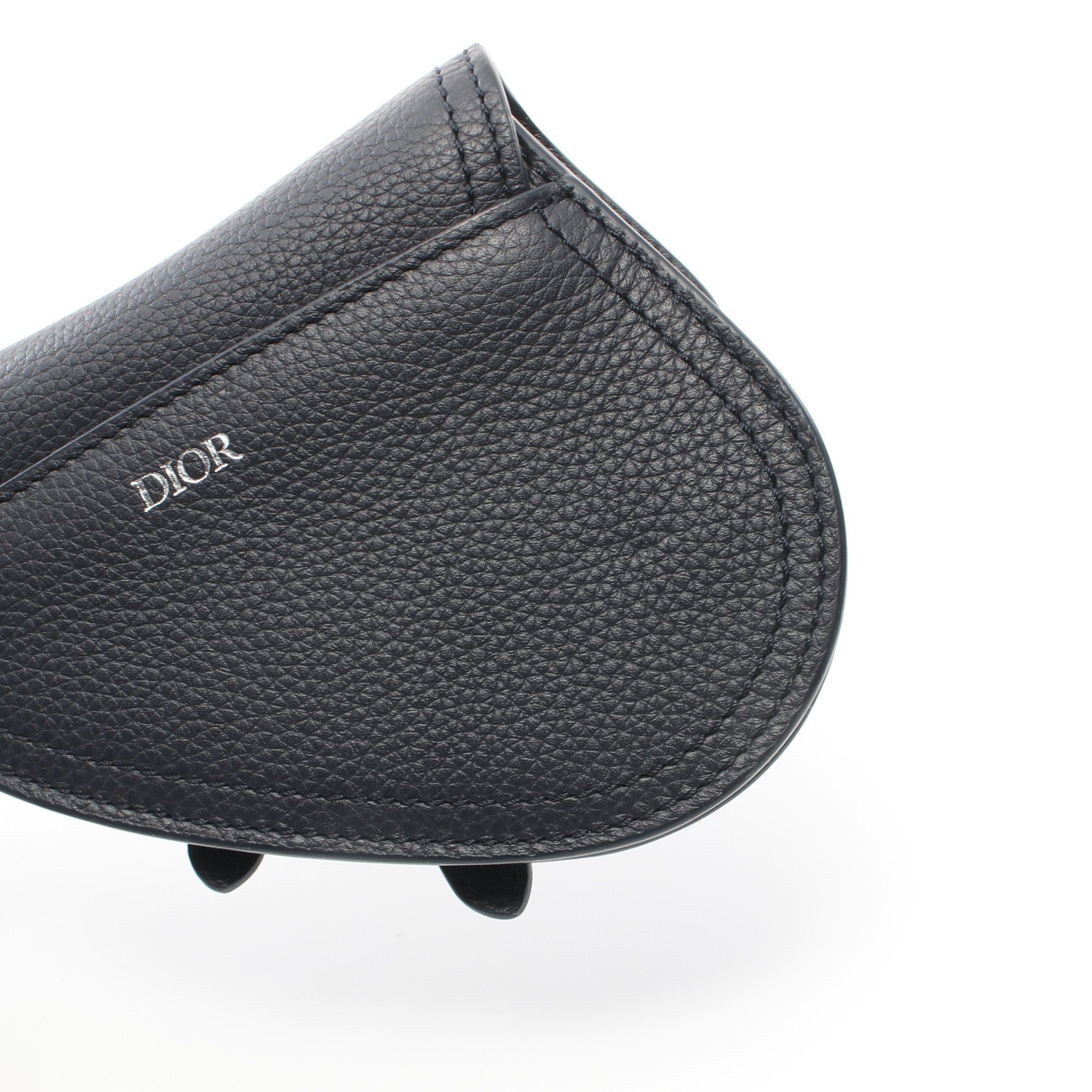 Dior Dior Saddle Coin Purse Leather Navy Size ONE SIZE - 5 Thumbnail