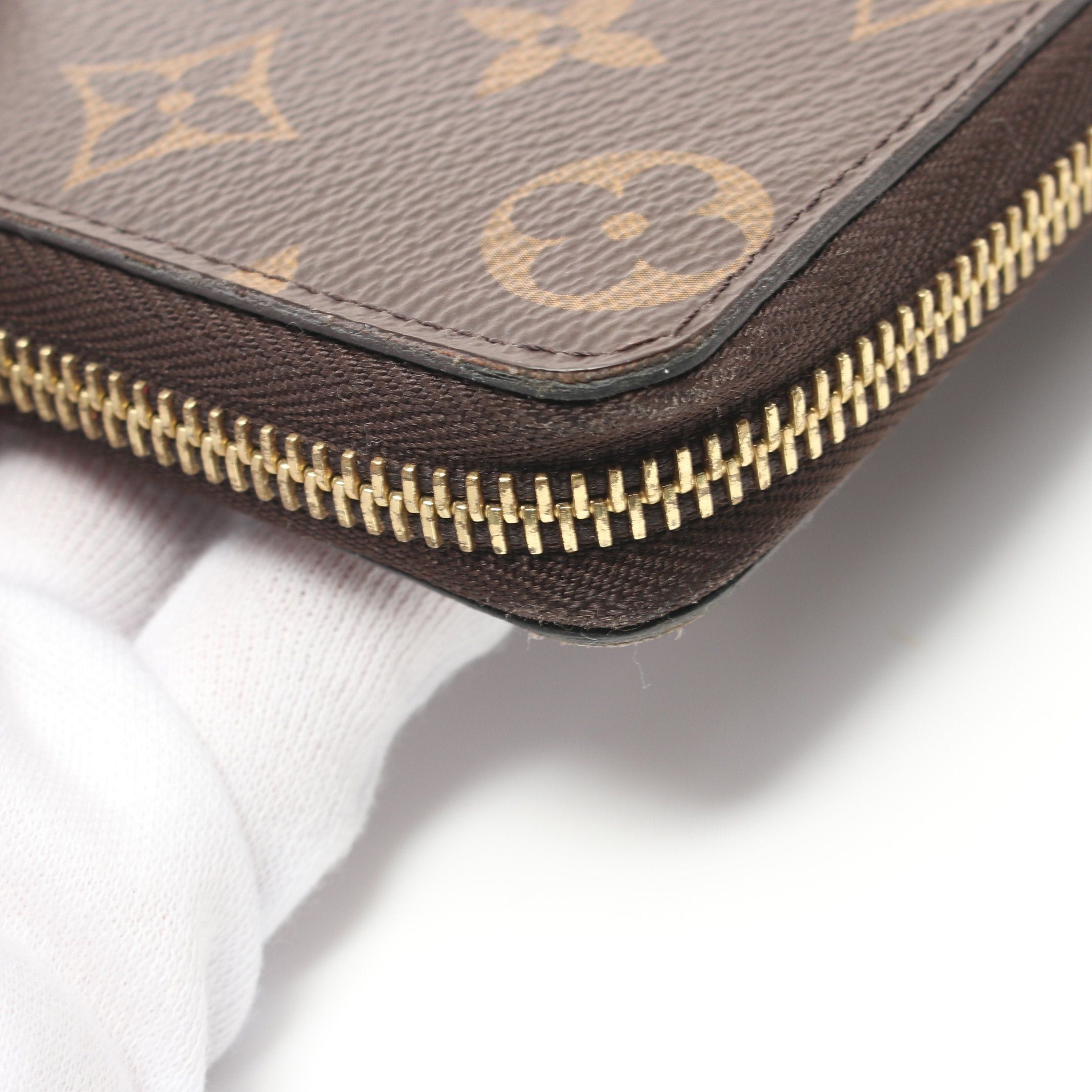 Louis Vuitton Louis Vuitton Portefeuil Clemence Monogram Fuchsia Round Zipper Long Wallet Leather Brown Pink Purple Size ONE SIZE - 6 Thumbnail