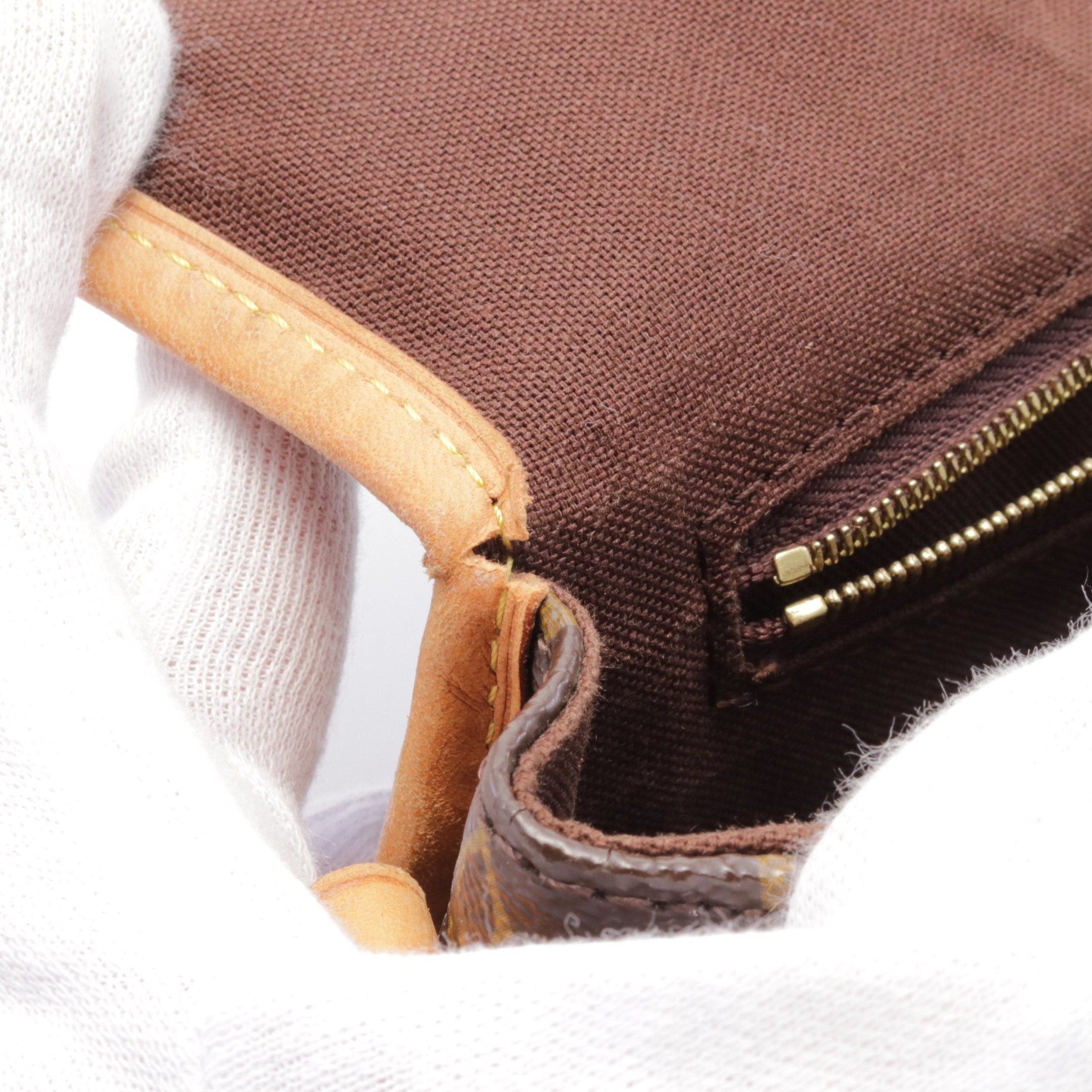 Louis Vuitton Louis Vuitton Menilmontant Pm Monogram Shoulder Bag Leather Brown Size ONE SIZE - 6 Thumbnail
