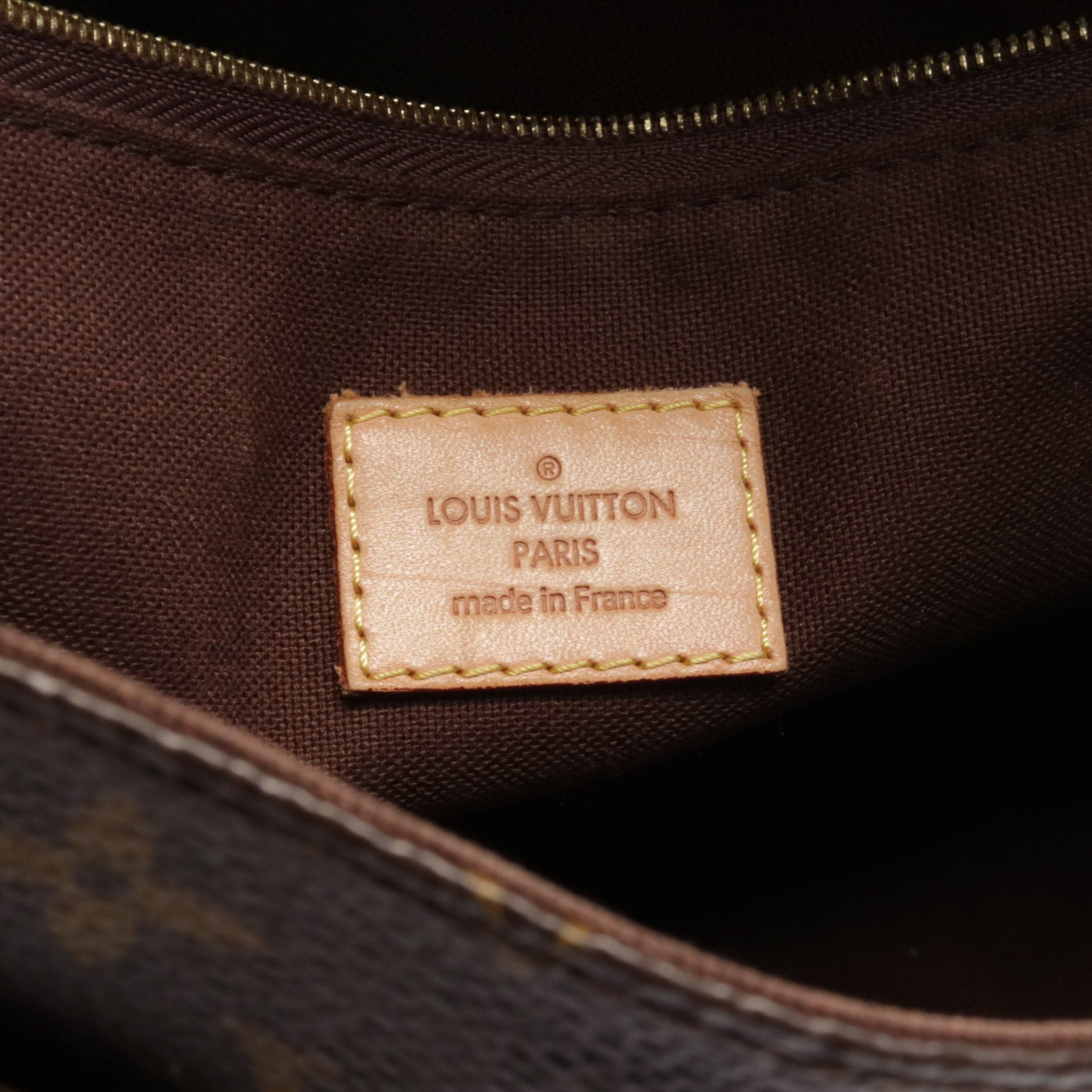 Louis Vuitton Louis Vuitton Menilmontant Pm Monogram Shoulder Bag Leather Brown Size ONE SIZE - 4 Thumbnail