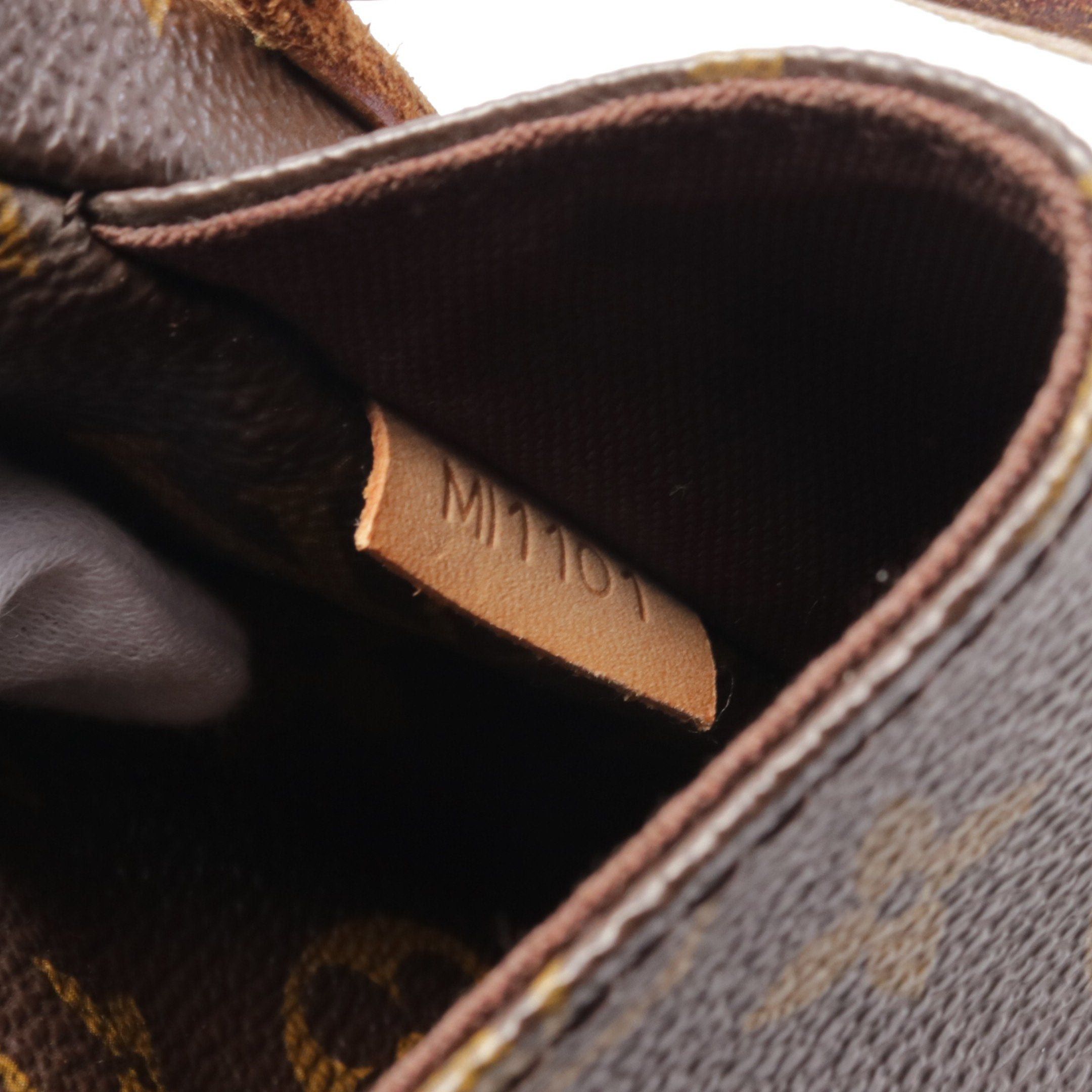 Louis Vuitton Louis Vuitton Menilmontant Pm Monogram Shoulder Bag Leather Brown Size ONE SIZE - 5 Thumbnail