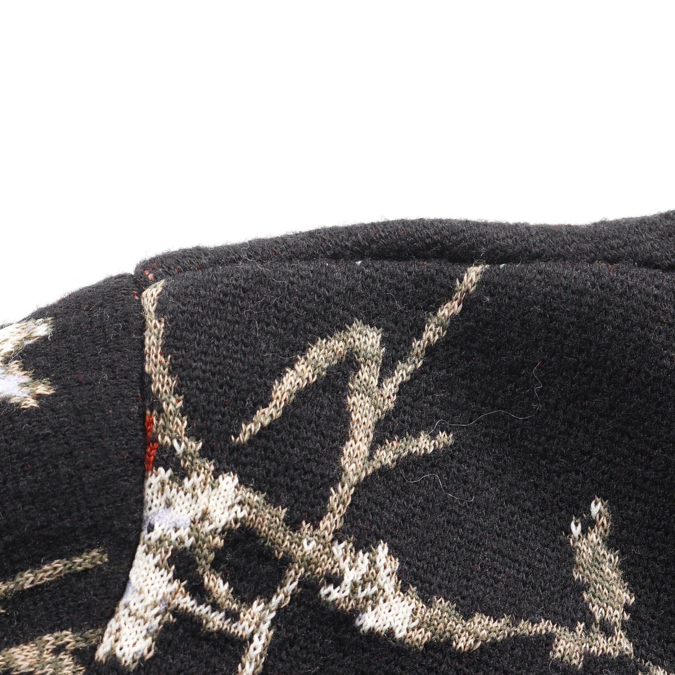 Balenciaga Balenciaga Knit High Neck Floral Pattern Wool Black Multicolor Size ONE SIZE - 9 Thumbnail