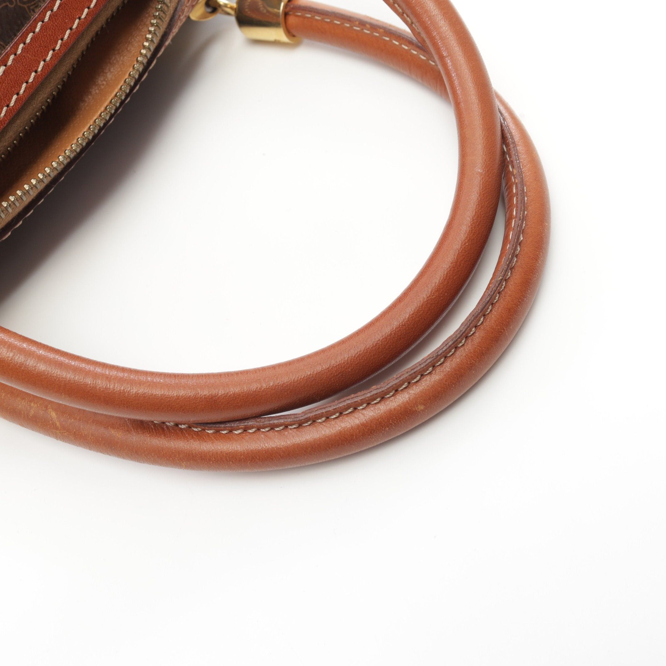 Celine Celine Macadam Handbag Leather Dark Brown Size ONE SIZE - 5 Thumbnail