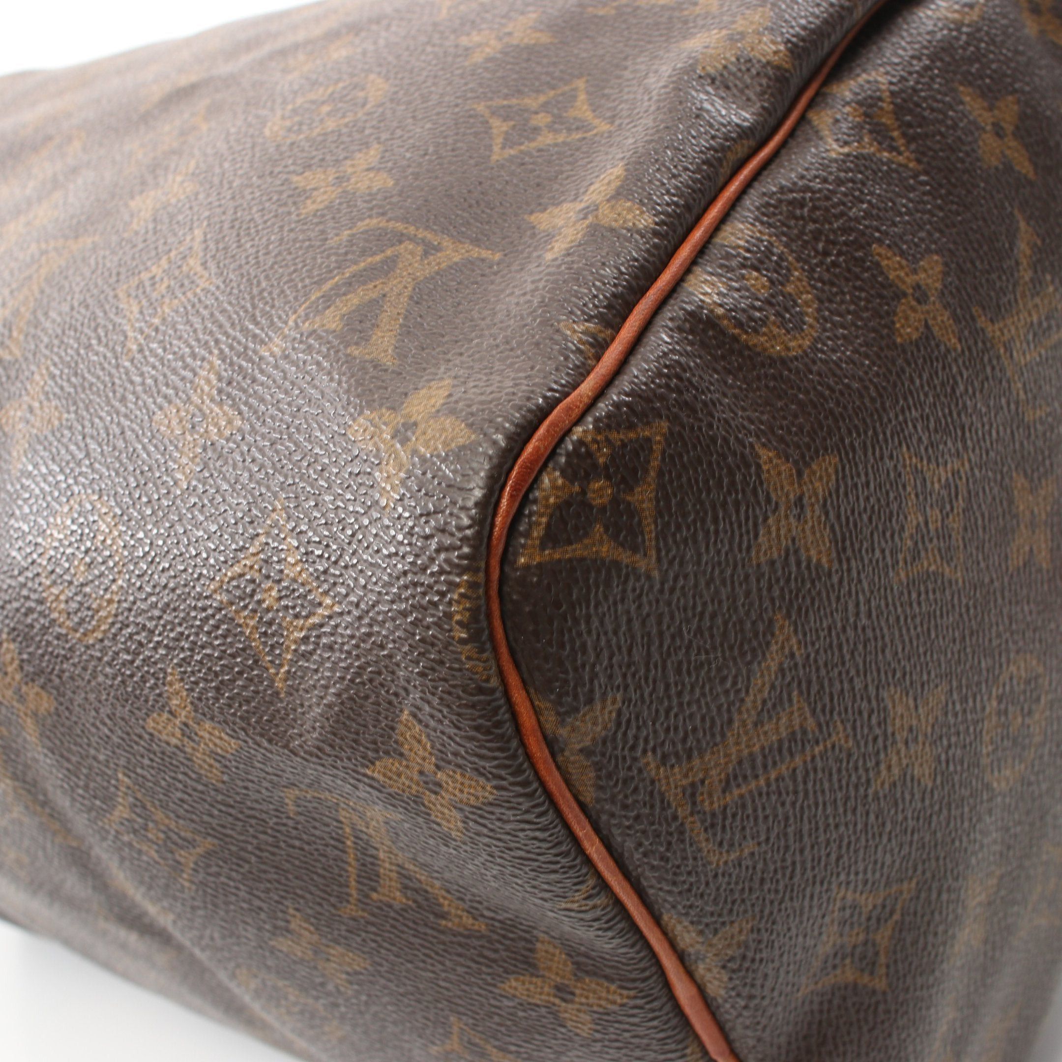 Louis Vuitton Louis Vuitton Speedy 30 Monogram Handbag Leather Brown Size ONE SIZE - 8 Thumbnail