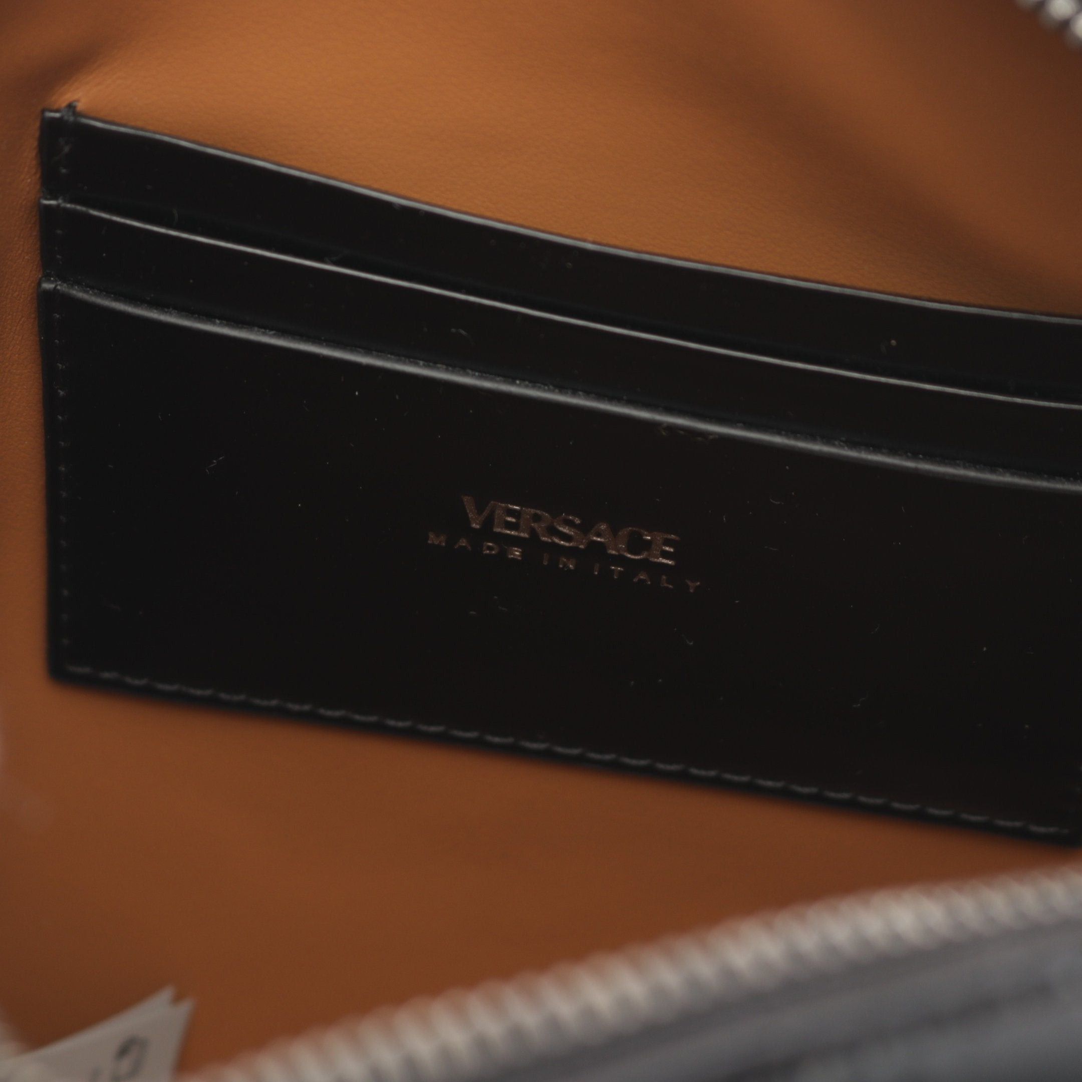 Versace Versace Greca Shoulder Bag Leather Black Size ONE SIZE - 4 Thumbnail