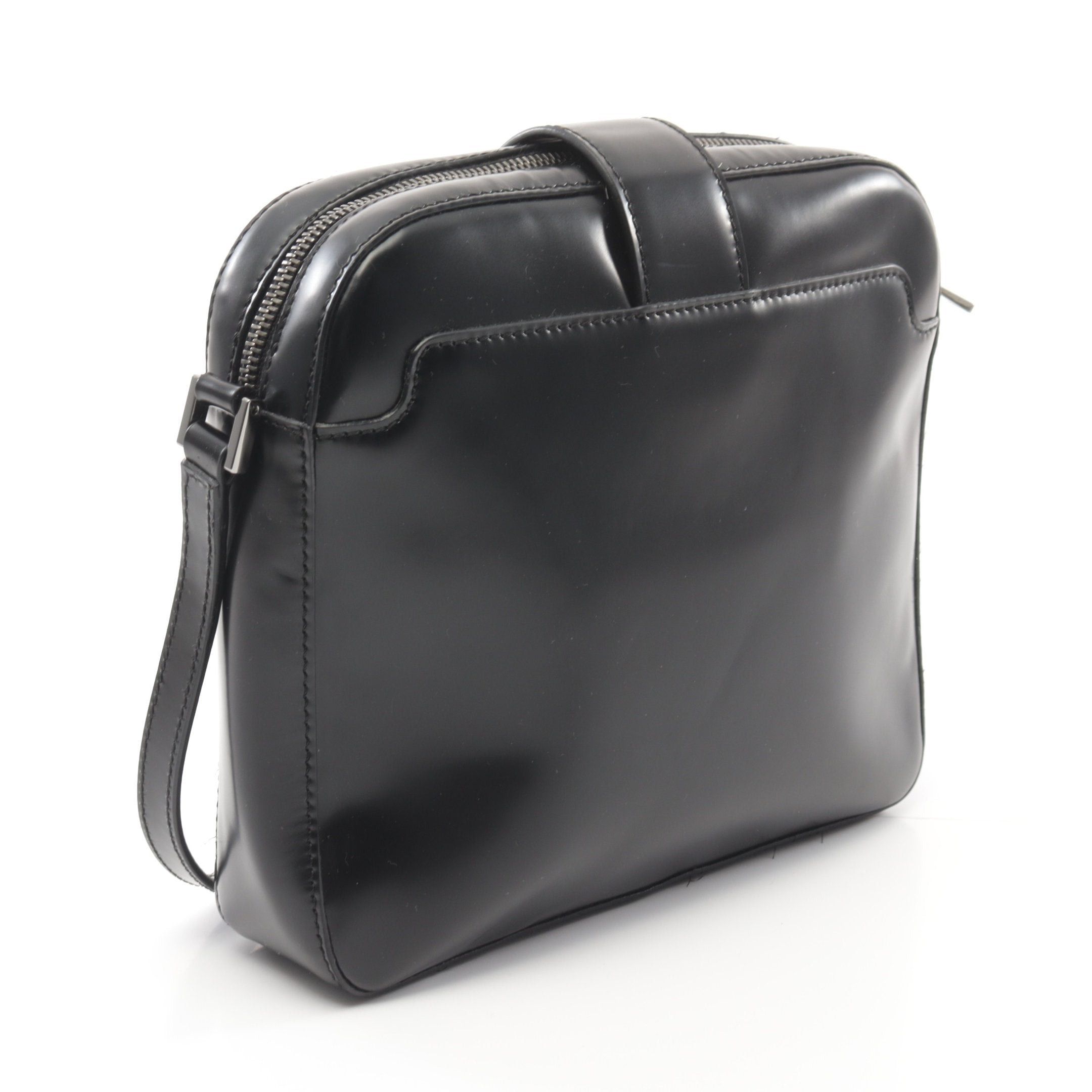 Versace Versace Greca Shoulder Bag Leather Black Size ONE SIZE - 2 Thumbnail