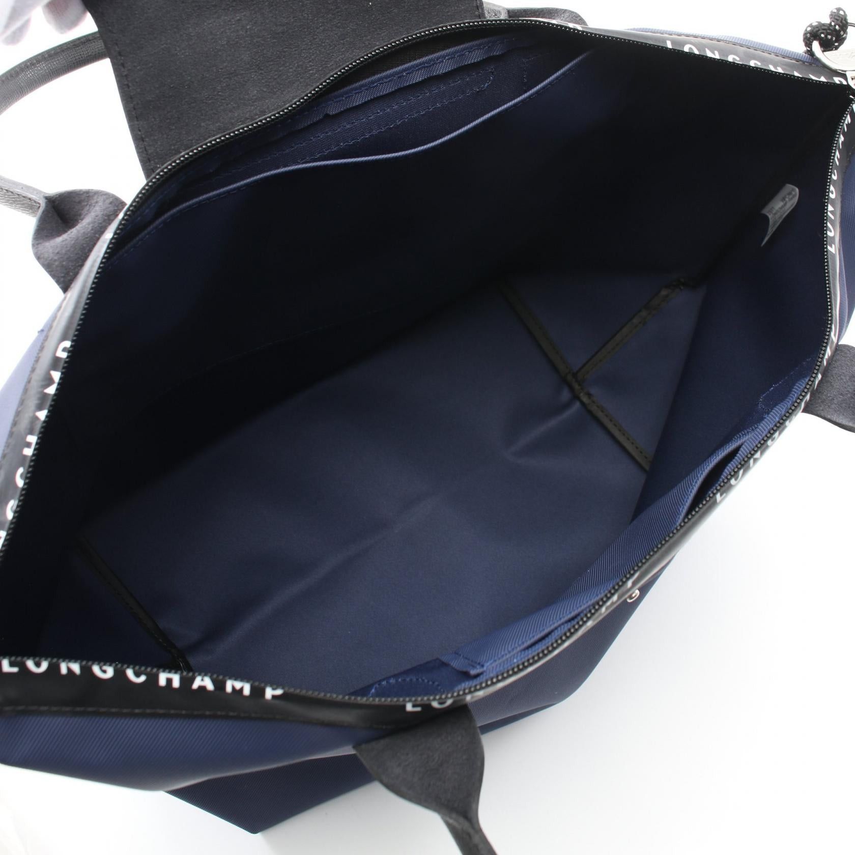 Longchamp Longchamp Le Preage Energy L Shoulder Bag Tote Nylon Leather Navy Black Size ONE SIZE - 3 Thumbnail
