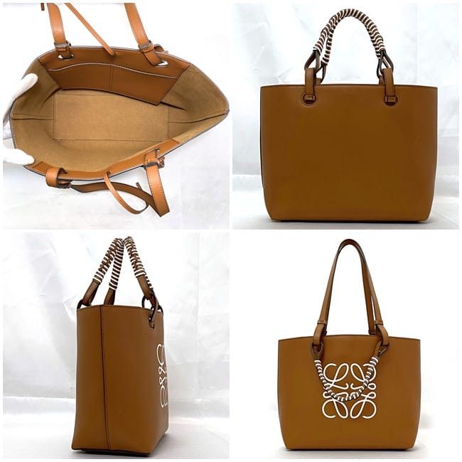 Loewe LOEWE Tote Bag Brown Leather Size ONE SIZE - 2 Thumbnail