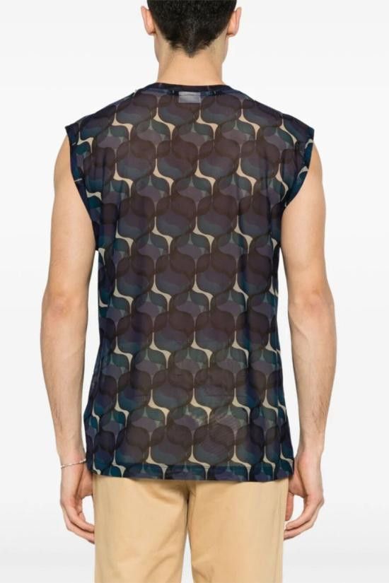 Dries Van Noten DRIES VAN NOTEN Men T-Shirts 241 021161 8616 507 Blue Size US L / EU 52-54 / 3 - 3 Thumbnail