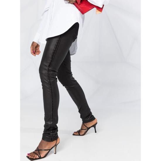 Ann Demeulemeester ANN DEMEULEMEESTER Women Pants 2002 1431 288 099 BLACK Size 26" / US 2 / IT 38 - 3 Thumbnail