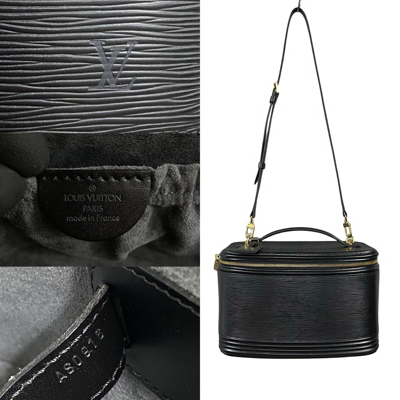 Louis Vuitton Louis Vuitton Shoulder Bag Black Leather Size ONE SIZE - 3 Thumbnail