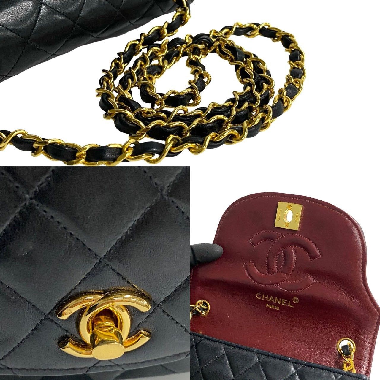 Chanel Chanel Shoulder Bag Black Leather Size ONE SIZE - 4 Thumbnail