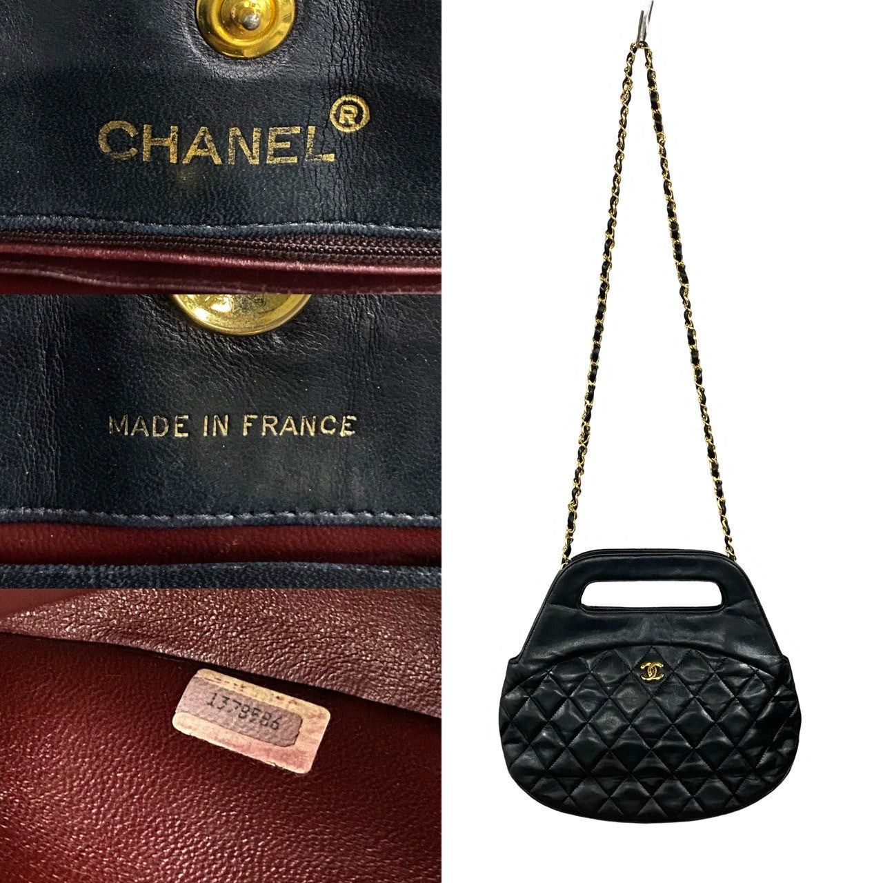 Chanel Chanel Shoulder Bag Black Leather Size ONE SIZE - 3 Thumbnail
