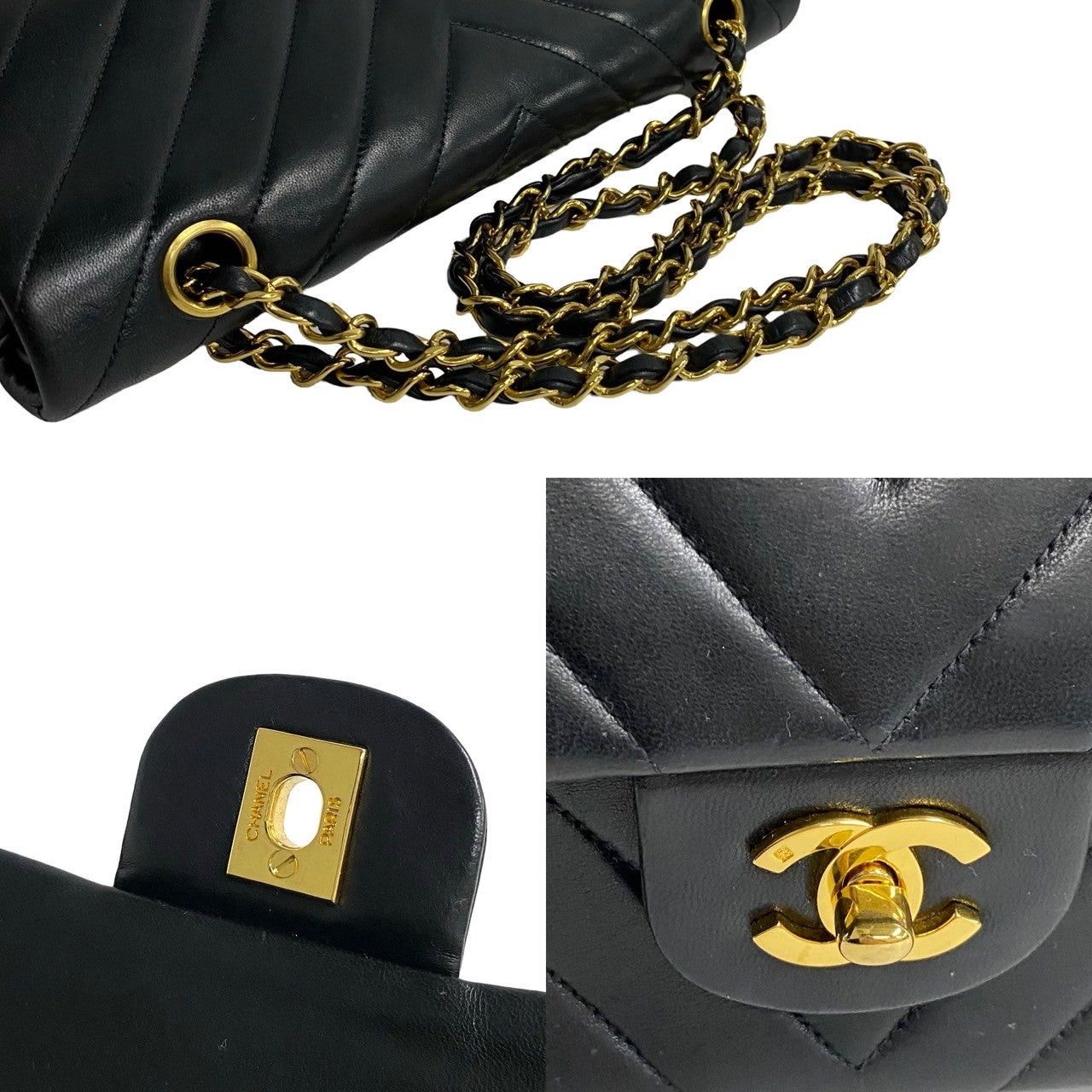 Chanel Chanel Shoulder Bag Black Leather Size ONE SIZE - 4 Thumbnail