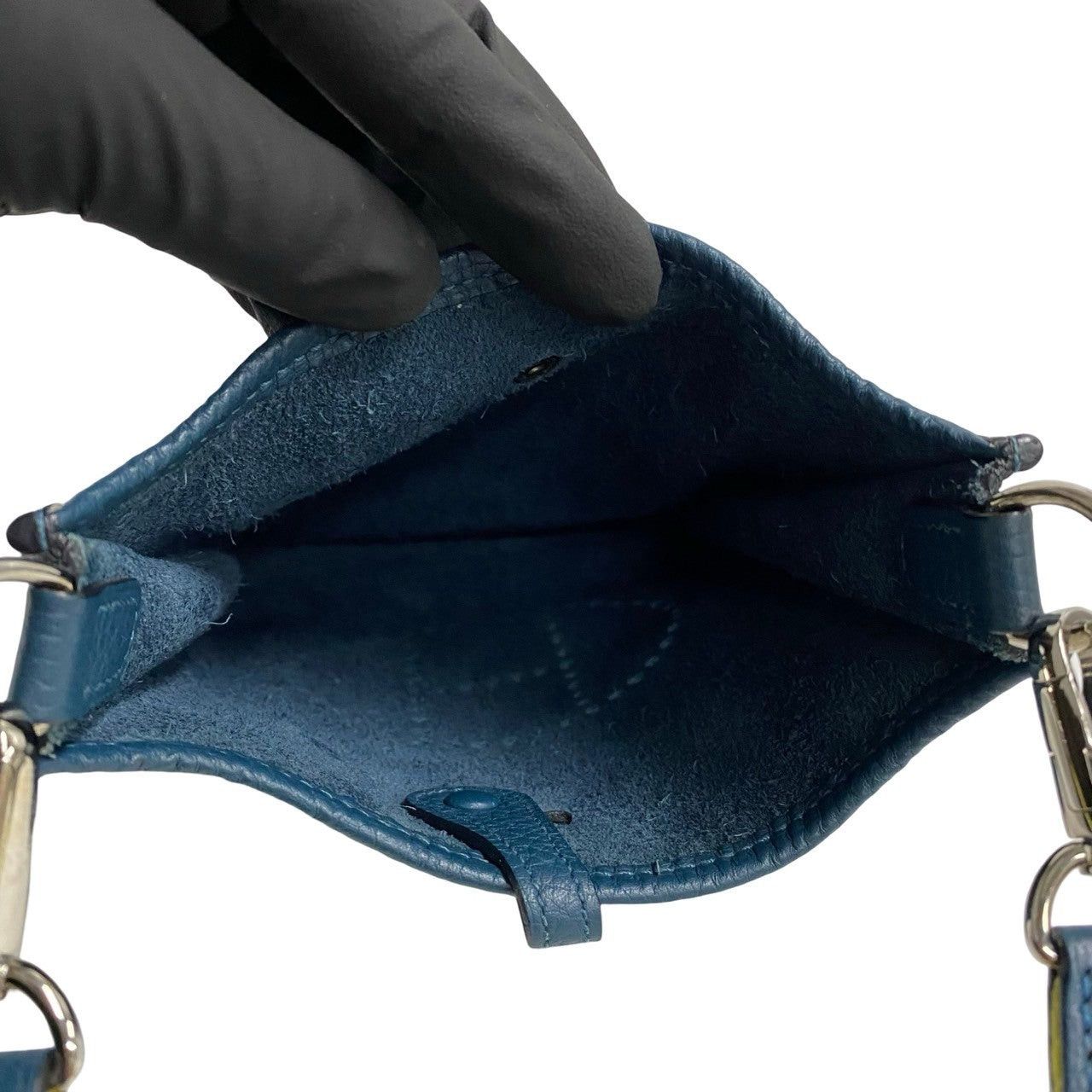 Hermes Hermes Shoulder Bag Blue Leather Size ONE SIZE - 8 Thumbnail