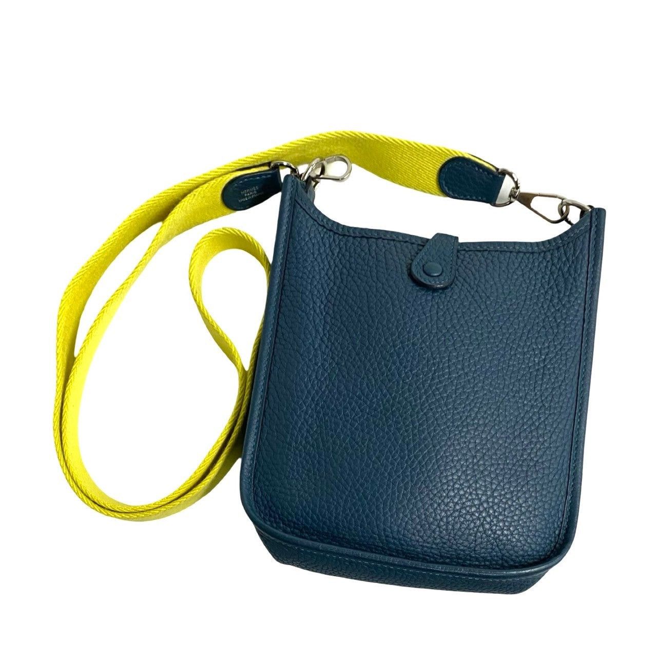 Hermes Hermes Shoulder Bag Blue Leather Size ONE SIZE - 4 Thumbnail
