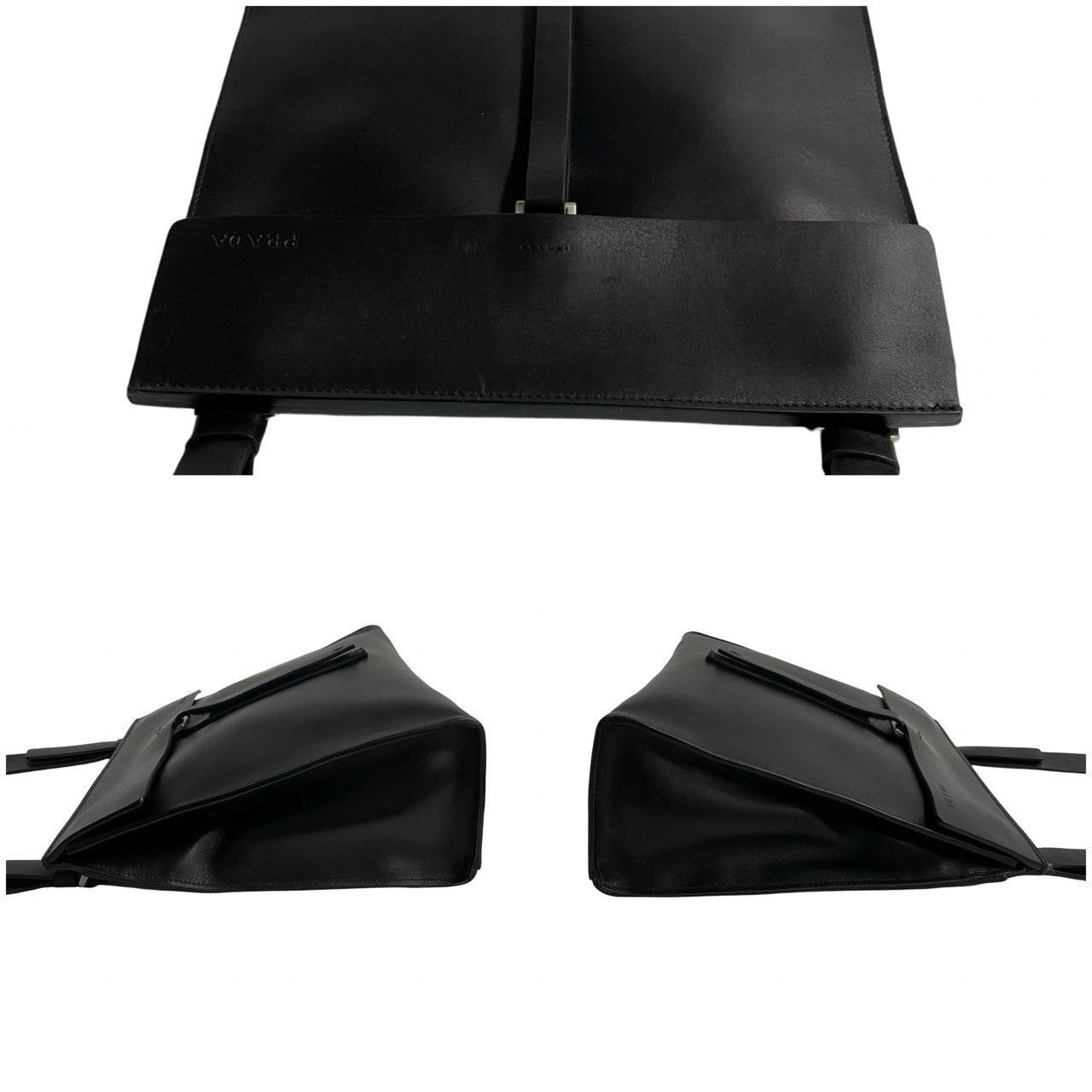 Prada Prada Shoulder Bag Black Leather Size ONE SIZE - 5 Thumbnail