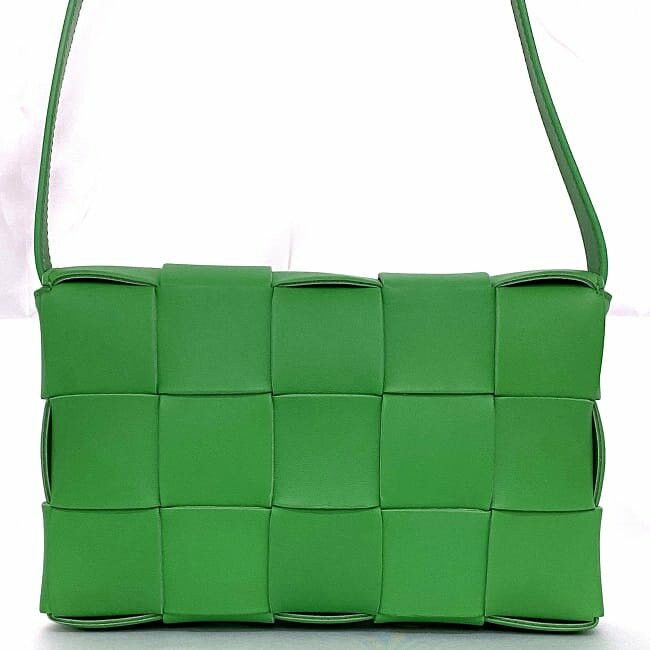 Bottega Veneta BOTTEGA VENETA Shoulder Bag Green Leather Size ONE SIZE - 3 Thumbnail