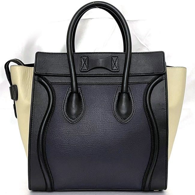 Celine CELINE Tote Bag Blue Leather Size ONE SIZE - 3 Thumbnail