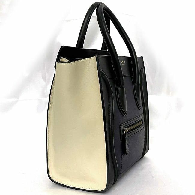 Celine CELINE Tote Bag Blue Leather Size ONE SIZE - 2 Thumbnail
