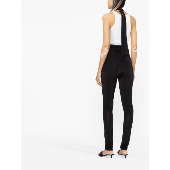 The Attico THE ATTICO Women Pants 232WCP117 E069 100 BLACK Size 26" / US 2 / IT 38 - 3 Thumbnail