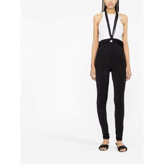 The Attico THE ATTICO Women Pants 232WCP117 E069 100 BLACK Size 26" / US 2 / IT 38 - 2 Thumbnail
