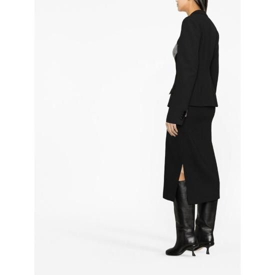 The Attico THE ATTICO Women Suit Jackets 231WCG44 E057 100 BLACK Size XS / US 0-2 / IT 36-38 - 2 Thumbnail