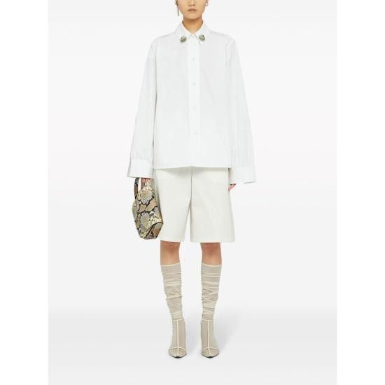 Jil Sander JIL SANDER Women Shirts J45002 J03DL0142 100 WHITE Size S / US 4 / IT 40 - 5 Thumbnail