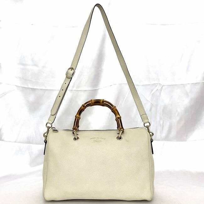 Gucci GUCCI Handbag White Leather Size ONE SIZE - 2 Thumbnail
