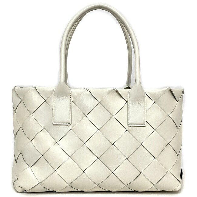 Bottega Veneta BOTTEGA VENETA Tote Bag White Leather Size ONE SIZE - 3 Thumbnail