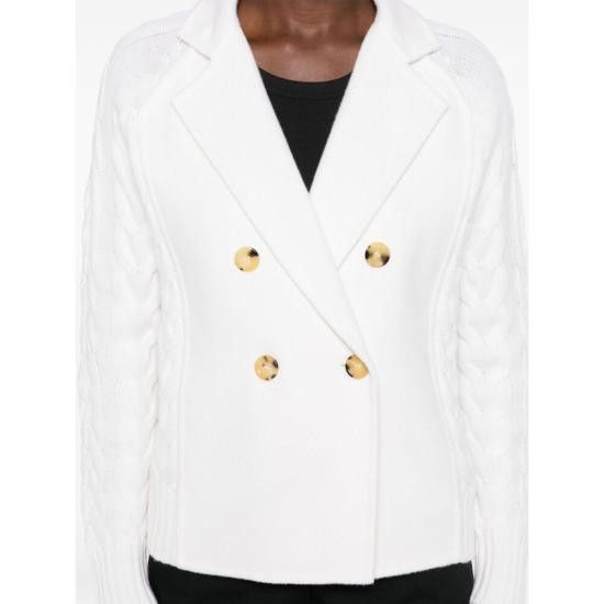 Max Mara MAX MARA Women Jackets MICIO 037 001 WHITE Size L / US 10 / IT 46 - 2 Thumbnail