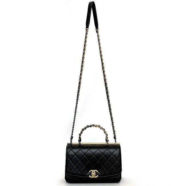 Chanel CHANEL Handbag Black Leather Size ONE SIZE - 2 Thumbnail