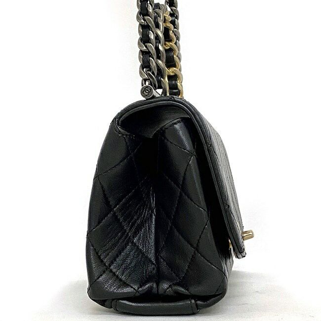 Chanel CHANEL Handbag Black Leather Size ONE SIZE - 3 Thumbnail