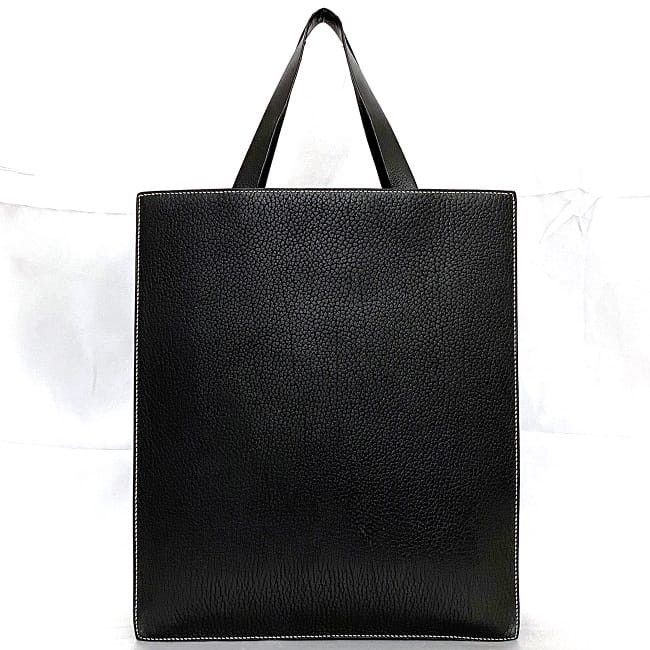 Hermes HERMES Tote Bag Black Leather Size ONE SIZE - 3 Thumbnail