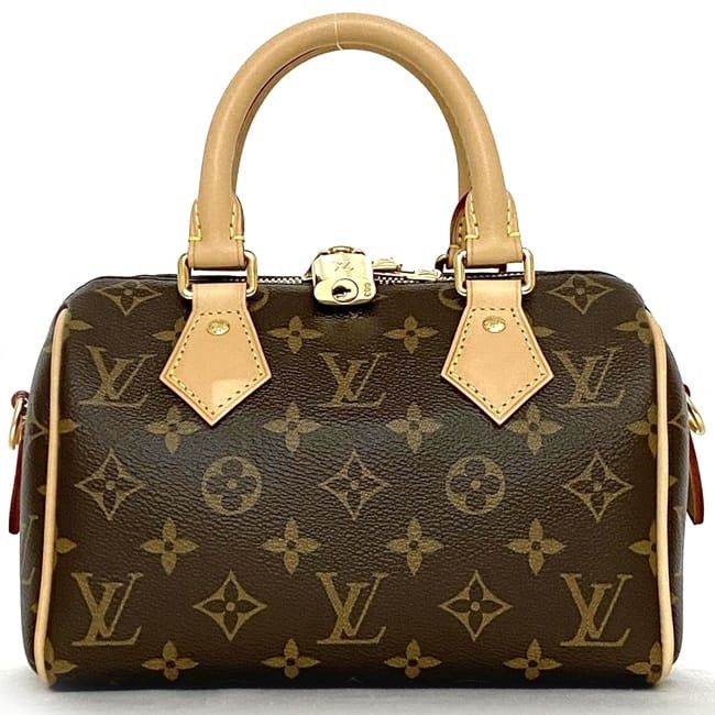 Louis Vuitton LOUIS VUITTON Mini Bag Brown Cotton Size ONE SIZE - 3 Thumbnail