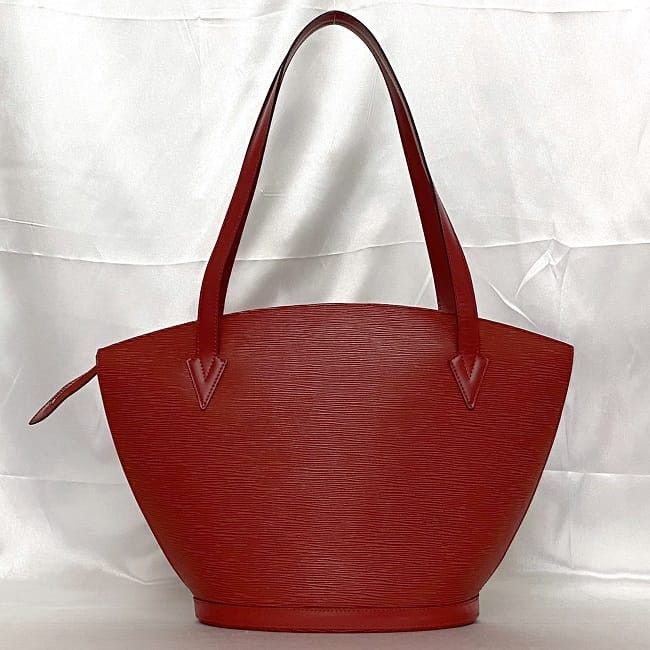 Louis Vuitton LOUIS VUITTON Tote Bag Red Leather Size ONE SIZE - 3 Thumbnail