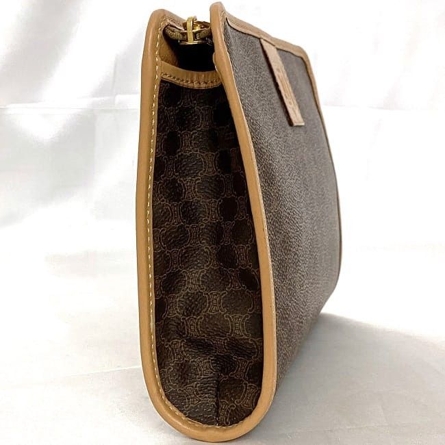 Celine CELINE Clutch Bag Brown Pvc Size ONE SIZE - 2 Thumbnail