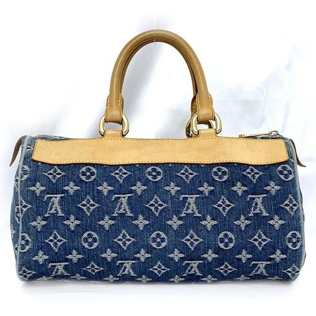 Louis Vuitton LOUIS VUITTON Handbag Blue Denim Size ONE SIZE - 3 Thumbnail