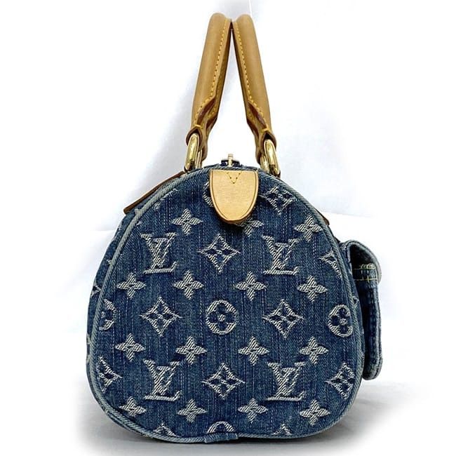 Louis Vuitton LOUIS VUITTON Handbag Blue Denim Size ONE SIZE - 2 Thumbnail
